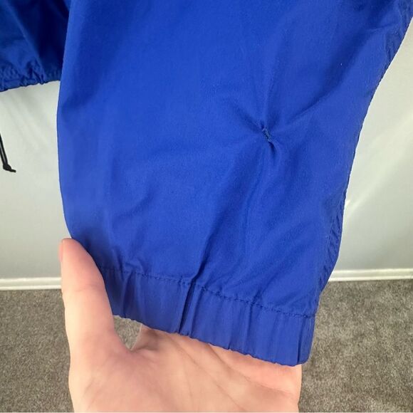 L.L. Bean Blue Pullover Hooded Rain Mountain Classic Windbreaker Anorak Jacket - Picture 11 of 14